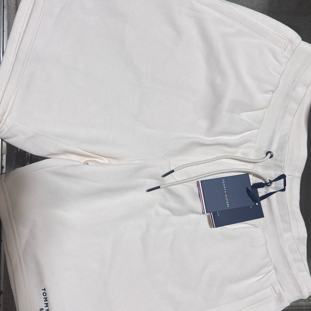 Tommy Hilfiger Cream Drawstring Shorts